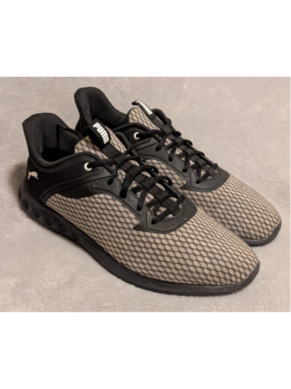 Puma Carson 2 Edge Sneakers Beige and Black US Men's Size 12 P15